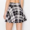 ALWAYS Women's Flared Mini Skater Skirt - High Waisted Casual Stretch Basic Skirt Houndstooth 2942 Large view 3