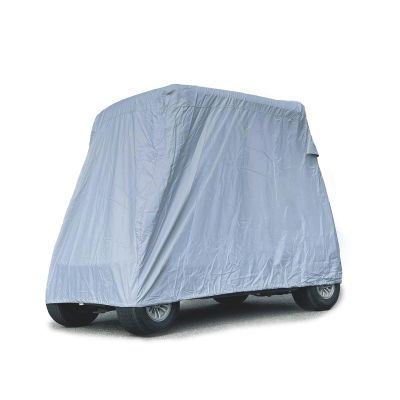 EliteShield Golf Cart Cover Waterproof and Dustproof fits EZ Go, Club Car, Yamaha 2 Passenger Golf Cart up to 92 Inches Long Gray Color