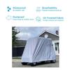 EliteShield Golf Cart Cover Waterproof and Dustproof fits EZ Go, Club Car, Yamaha 2 Passenger Golf Cart up to 92 Inches Long Gray Color view 3