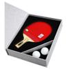 LINGOSHUN Professional Ping Pong Paddle with Bat Case,5-ply Wood and 2-ply Carbon Table Tennis Bat with ITTF Approved Rubber / 4 Stars/Short Handle view 3
