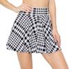 ALWAYS Women's Flared Mini Skater Skirt - High Waisted Casual Stretch Basic Skirt Houndstooth 2941 Small