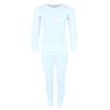 Rene Rofe Girl's Waffle Thermal Long Underwear 2-Piece Set, Xlarge (14/16), White view 1