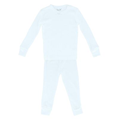 Rene Rofe Toddler Girl's Waffle Thermal Long Underwear 2-Piece Set, 2T, White