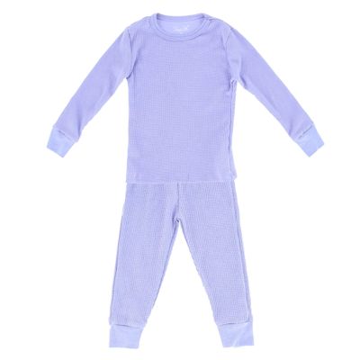Rene Rofe Toddler Girl's Waffle Thermal Long Underwear 2-Piece Set, 3T, Lavender