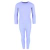 Rene Rofe Girl's Waffle Thermal Long Underwear 2-Piece Set, XLarge (14/16), Lavender view 1