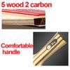 LINGOSHUN Professional Ping Pong Paddle with Bat Case,5-ply Wood and 2-ply Carbon Table Tennis Bat with ITTF Approved Rubber / 4 Stars/Long Handle view 4