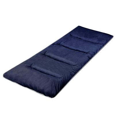LITA XL Cot Pads for Camping, Soft Comfortable Cotton Thick Outdoor Sleeping Cot Mattress Pad 72"x26", Navy Blue (Only Pad)