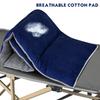 LITA XL Cot Pads for Camping, Soft Comfortable Cotton Thick Outdoor Sleeping Cot Mattress Pad 72"x26", Navy Blue (Only Pad) view 2