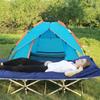 LITA XL Cot Pads for Camping, Soft Comfortable Cotton Thick Outdoor Sleeping Cot Mattress Pad 72"x26", Navy Blue (Only Pad) view 4