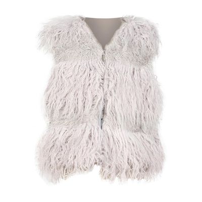 Toddler Baby Girls Kids Winter Warm Clothes Faux Fur Waistcoat Thick Coat Outwear Vest Tops 0-6 T Gray