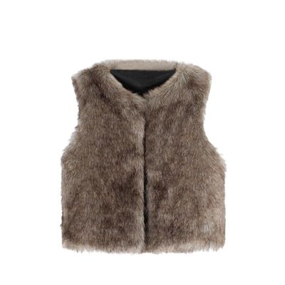 Moonker Girls Faux Fur Waistcoat for 0-6 Years Old,Baby Girls Children Kids Winter Warm Clothes Thick Vest Coat Outwear