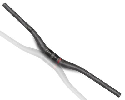 Carbon Fiber MTB Handlebars 31.8, Mountain Bike Handlebars, Carbon Fiber 720mm mountain bike bars 3K Matt MTB Bars, Black Red Riser Handlebars lightweight riser bars bmx handlebars