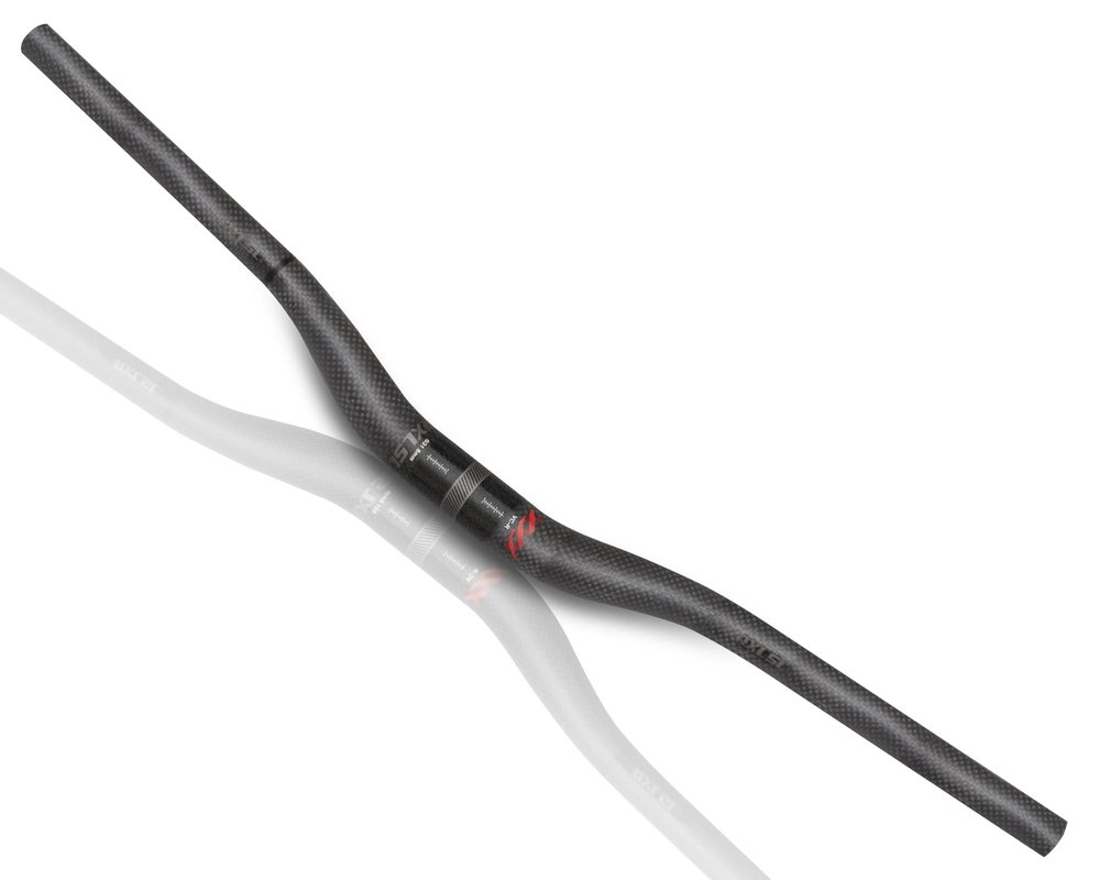 Carbon Fiber MTB Handlebars 31.8, Mountain Bike Handlebars, Carbon Fiber 720mm mountain bike bars 3K Matt MTB Bars, Black Red Riser Handlebars lightweight riser bars bmx handlebars