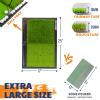 JAYA 25" x 17" Golf Hitting Mat with Ball Tray, Heavy Rubber Base, Fairway & Rough Turf Golf Training Mat, Golf Tees and Rubber Tee Holder Included, Portable Golf Practice Mat for Indoor and Outdoor view 2