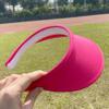 2 Pack Sun Visor Hats Women Men Clip On Wide Brim Visors Hat Outdoor Sports Golf Beach Travel Tennis Caps (Fuchsia) view 2