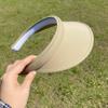 2 Pack Sun Visor Hats Women Men Clip On Wide Brim Visors Hat Outdoor Sports Golf Beach Travel Tennis Caps (Khaki) view 3