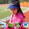 2 Pack Clip On Visors Hats Women Men Wide Brim Sun Visor-Hat UV Protection Adjustable Outdoor Sports Golf Tennis Travel Beach Sunhat Cap Headwear Cotton Navy Blue view 2