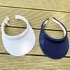 2 Pack Clip On Visors Hats Women Men Wide Brim Sun Visor-Hat UV Protection Adjustable Outdoor Sports Golf Tennis Travel Beach Sunhat Cap Headwear Cotton Navy Blue view 4