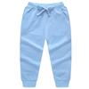 EISHOW Toddler Baby 2 Pack Cotton Active Jogger Pants, Kids Boys Girls Casual Athletic Sweatpants Pants with Drawstring Pocket (2 Pack-Light Blue&Gray,1-2 Years,1 Year,2 Years) view 3