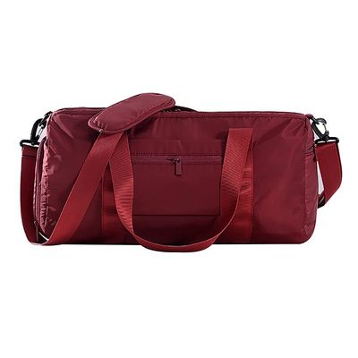 Rasiarpio Sports Gym Luggage Travel Bag for Men and Women, Sports Gym Bag, Exercise Duffel Bag, Large Capacity and Light to Carry, Waterproof and Dirt-resistant Foldable Travel Bag ,Gear Wine red