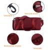 Rasiarpio Sports Gym Luggage Travel Bag for Men and Women, Sports Gym Bag, Exercise Duffel Bag, Large Capacity and Light to Carry, Waterproof and Dirt-resistant Foldable Travel Bag ,Gear Wine red view 4