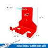 HIFLAME Double Barbell Storage Wall Mounted Storage Rack, Wall Barbell Rack, Olympic Wall Mount Barbell Holder,Vertical Hanging Barbell Rack.Suitable for Gym.Home Fitness. (Red) view 4