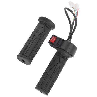 1Pair Throttle Grip, 3 Speed Gear Nonslip Rubber Throttle Grip Handlebar for Electric Scooters Tricycles