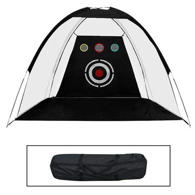 URINGO Portable Golf Practice Net,Three Hitting Hole Target, Home Golf Hitting Driving Net for Indoor Outdoor Golf Practice Yard with Carry Bag