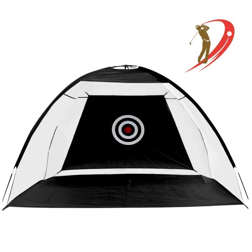 URINGO Golf Nets Foldable Practice Golf Hitting Nets Golf Cage Garden Grassland Practice Tent Golf Training Nets Indoor Outdoor Black