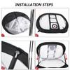 URINGO Golf Swing Practice Networ, Nylon Practice Net Cutter Net Portable Golf Practice Net Cut Rod Net Adjustable Target Heights Golf Chipping Pitching Cages for Indoor Outdoor Practice view 4