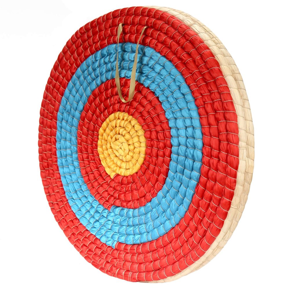 AUVIM Archery Targets Straw Solid Hand-Made Archery Target for Recurve Bow Compound Bow or Longbow 20 Inches Traditional Bow Arrow Target for Kids Youth Adult Archery Hunting Backyard Practice