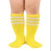 Century Star Kids Child Soccer Socks Knee High Socks Boys Girls Socks Baby Socks 1 Pair Yellow White New One Size view 1