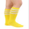 Century Star Kids Child Soccer Socks Knee High Socks Boys Girls Socks Baby Socks 1 Pair Yellow White New One Size view 2