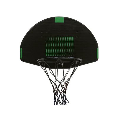 Mini Basketball Rim On The Door 61 Cm X 41 Cm Easy to Install Portable Basketball Hoop Indoor Game Suitable for Children and Adults (Color : Black)