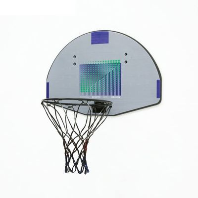 BBZY Mini Basketball Rim On The Door 61 Cm X 41 Cm Easy to Install Portable Basketball Hoop Indoor Game Suitable for Children and Adults (Color : Gray)