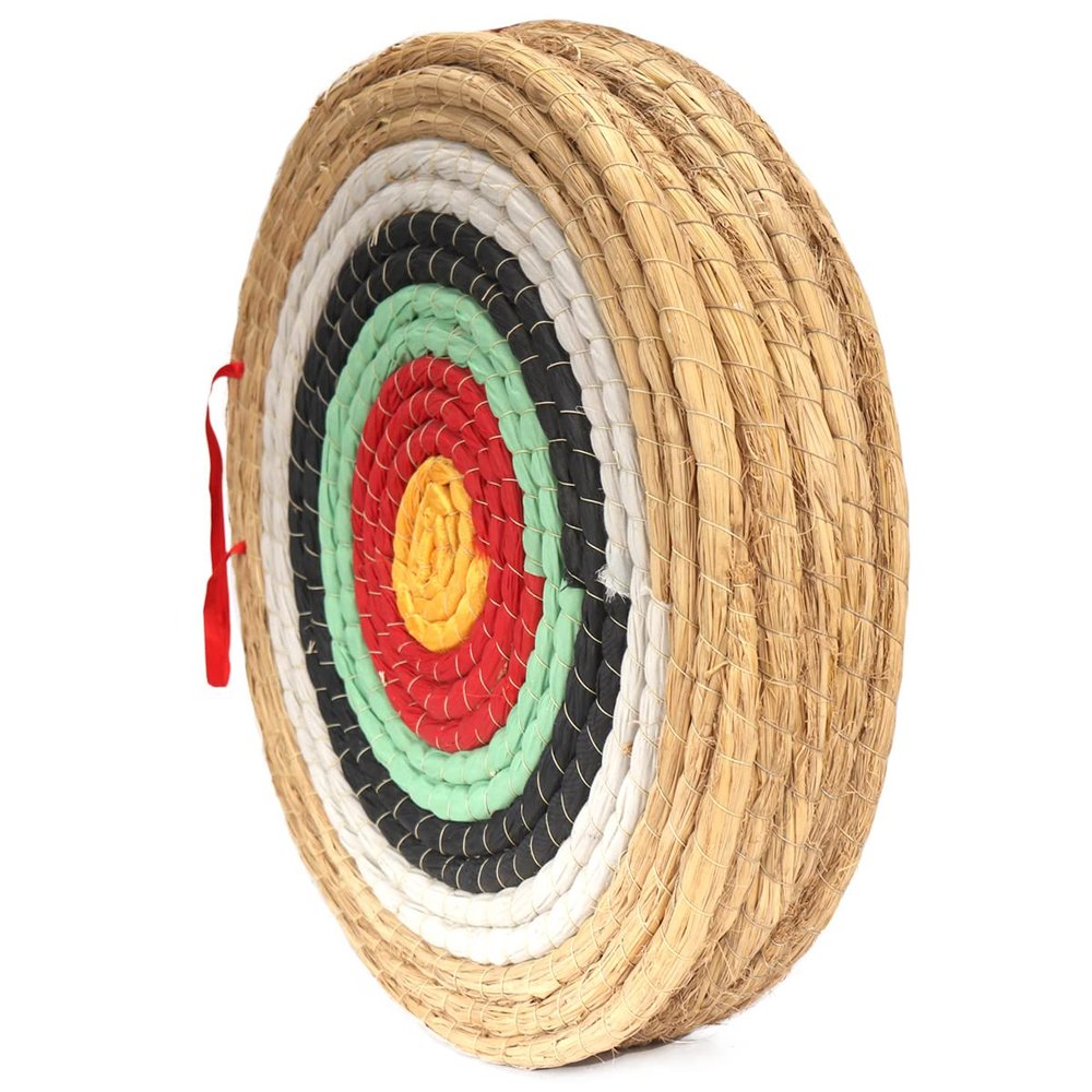 AUVIM Archery Targets Straw Solid Hand-Made Archery Target for Recurve Bow Compound Bow or Longbow 20 Inches Traditional Bow Arrow Target for Kids Youth Adult Archery Hunting Backyard