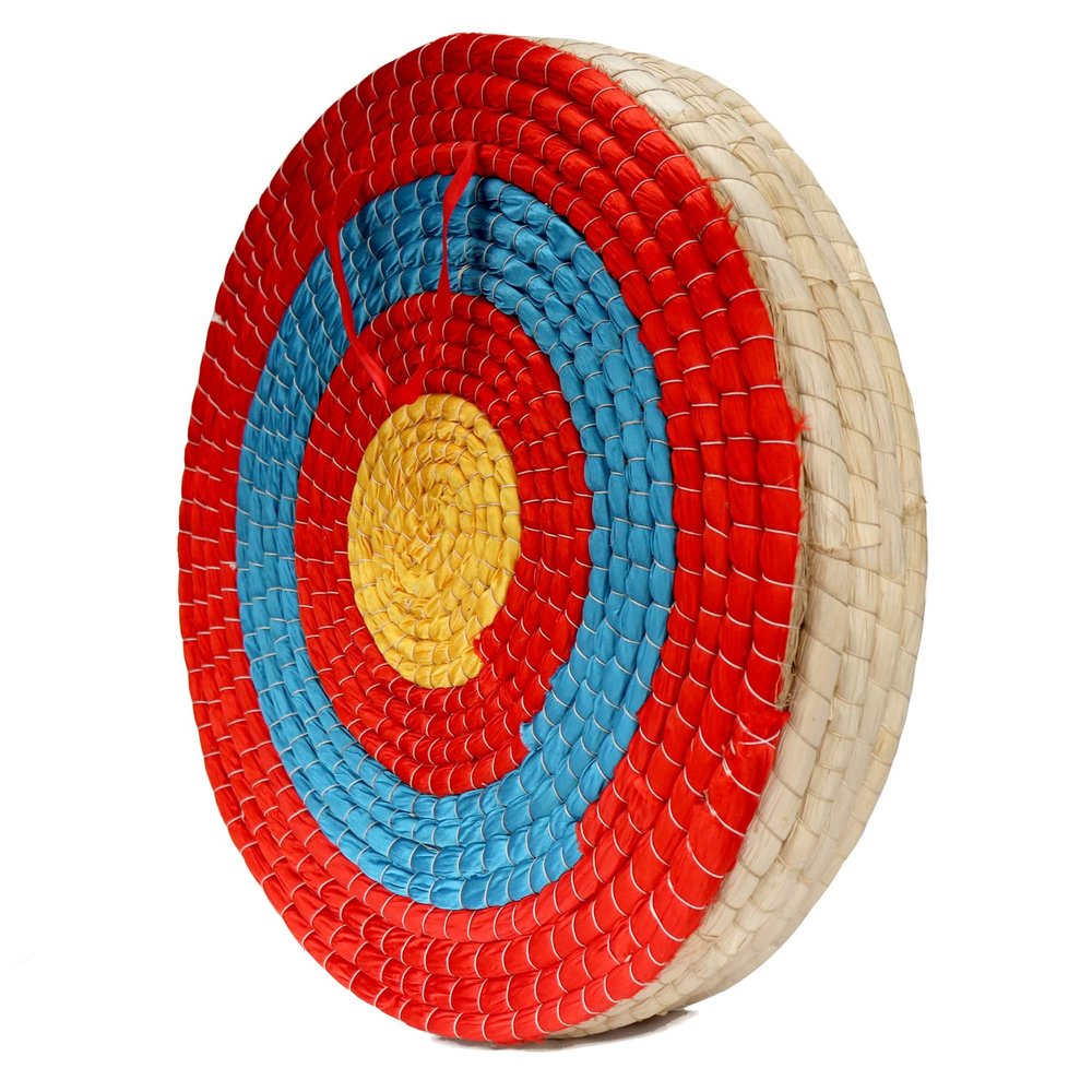 AUVIM Archery Targets Straw Solid Hand-Made Archery Target for Recurve Bow Compound Bow or Longbow 20 Inches Traditional Bow Arrow Target for Kids Youth Adult Archery Hunting Backyard Practice