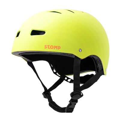 STOMP Skateboard Helmet - Removable Liners Ventilation Multi-Sport Scooter Inline Skating for Youth & Adults (Matte Lemon, Medium)