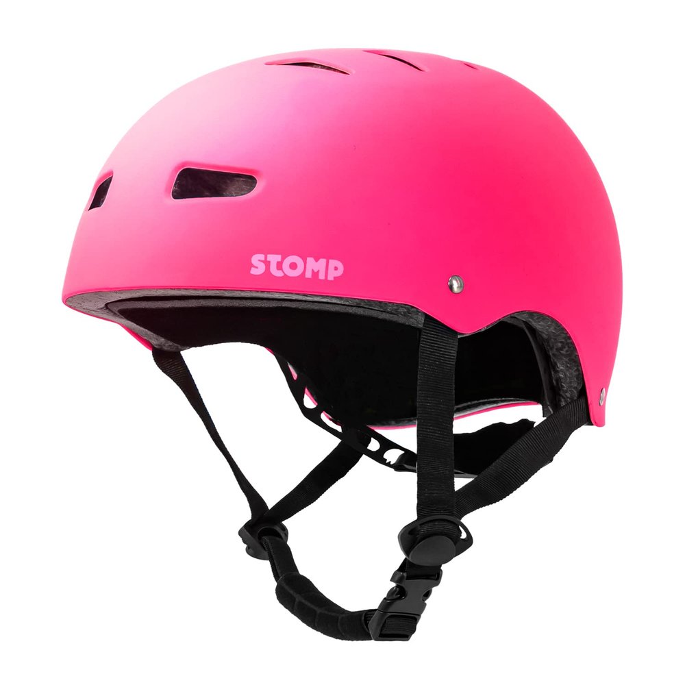 STOMP Skateboard Helmet - Removable Liners Ventilation Multi-Sport Scooter Inline Skating for Youth & Adults (Matte Purple, Large)