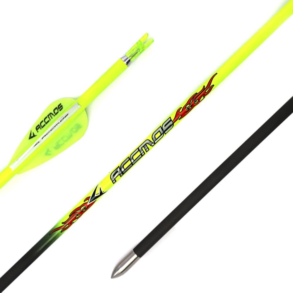 Spine 400 Arrow for 55 Lb Compound Bow 27 Inch Arrow Target Practice Arrow Hunting Arrow Carbon Arrows Adult Youth Archery Indoor Outdoor Shooting Bullet Tip 12pc
