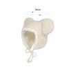 Fleece Animal Hood Hats Winter Trapper Bear Full Earflap Cosplay Costume Warm Skiing Cotton Cold Weather Outdoor Cap Beige view 3