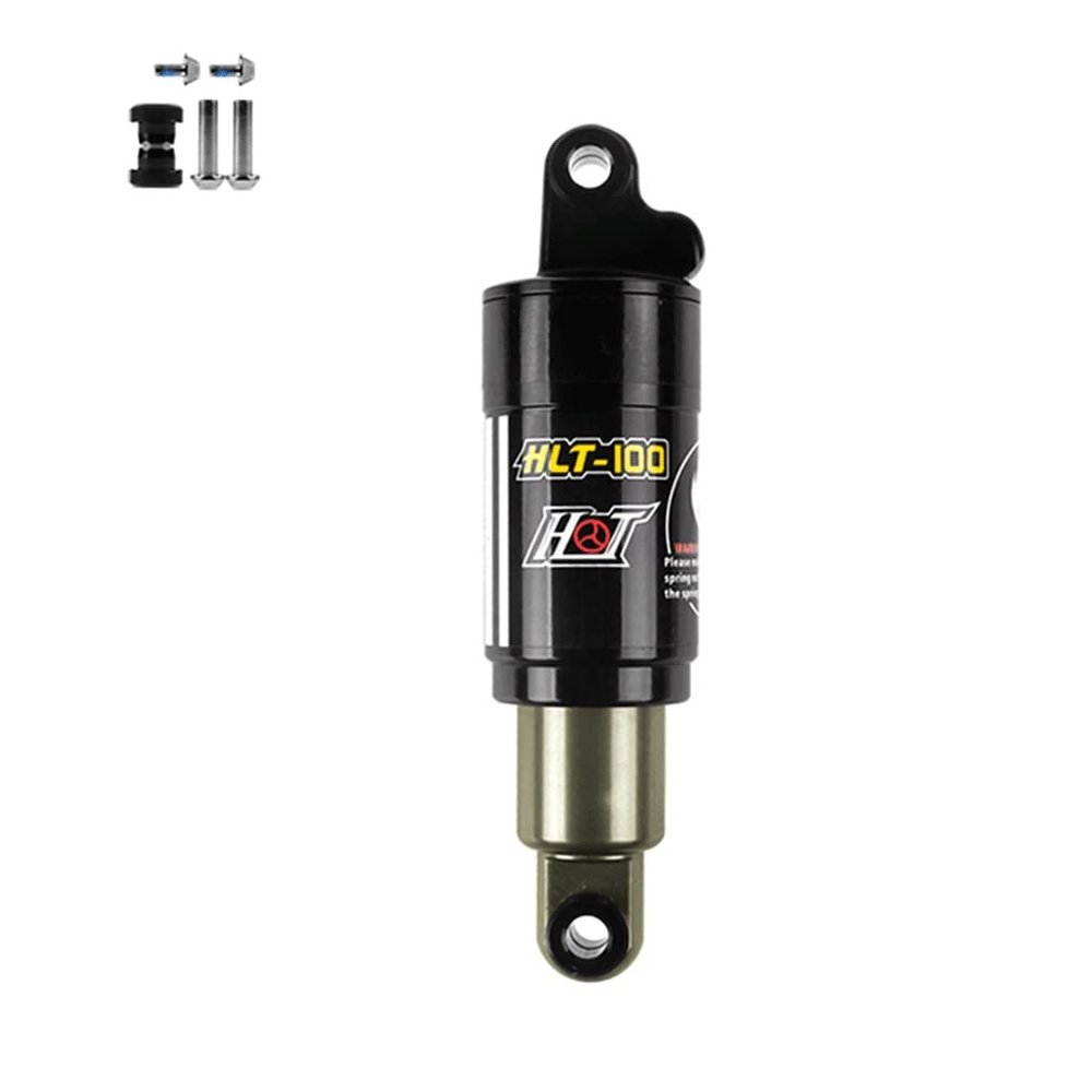 Jejy Mountain Bike Rear Suspension Shock Absorber for XC Soft Tail,125/150/165/185mm Aluminum Alloy Bicycle Rear Shocks (Size : 125mm/850Lbs)