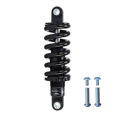 Jejy Rear Shock Absorber Bike 165 Mm Soft Tail Bicycle Rear Biliary Spring Shock with Bushing and Screw Black (Size : 850LBS)