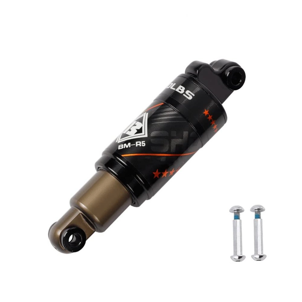 Bicycle Oil Spring Bike Rear Shock Absorber 120/125/150/165/190mm,MTB Shock Body 550/750/1000 Lbs With Screws Aluminum Alloy (Size : 150mm/750Lbs)