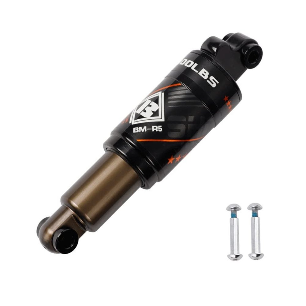 Bicycle Oil Spring Bike Rear Shock Absorber 120/125/150/165/190mm,MTB Shock Body 550/750/1000 Lbs With Screws Aluminum Alloy (Size : 165mm/1000Lbs)