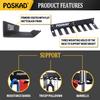 Poskad Gym Storage Rack,8 Hook Heavy-Duty Steel Gym Organizer Wall Mount Hanger for Home and Pro, Gym Accessory Storage Resistance Bands,Jump Ropes,Lifting Belt,Barbells. (16''-8 Hooks) view 2