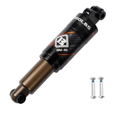 Bicycle Oil Spring Bike Rear Shock Absorber 120/125/150/165/190mm,MTB Shock Body 550/750/1000 Lbs With Screws Aluminum Alloy (Size : 190mm/1000Lbs)