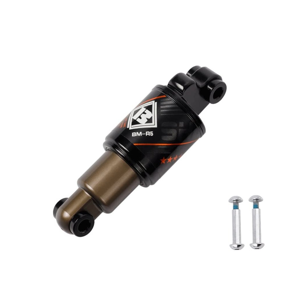 Bicycle Oil Spring Bike Rear Shock Absorber 120/125/150/165/190mm,MTB Shock Body 550/750/1000 Lbs With Screws Aluminum Alloy (Size : 120mm/550Lbs)