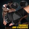 COFIT Breathable Workout Gloves, Antislip Weight Lifting Gym Gloves for Men Women with Wrist Wrap Support, Superior Grip & Palm Protection for Weightlifting, Fitness, Exercise, Training - Black L view 2