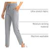 Soothfeel Women's Pants with 4 Pockets 7/8 Stretch High Waisted Sweatpants Travel Athletic Work Golf Pants for Women(Bright Grey, Small) view 4